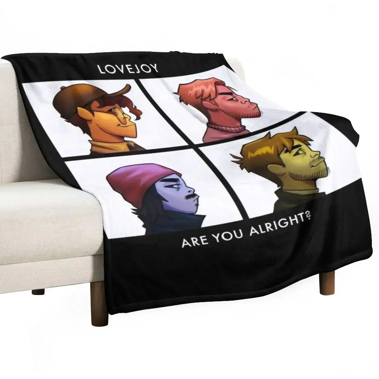 lovejoy band tshirt - lovejoy band hoodies - lovejoy band sticker Throw Blanket Lightweight Cozy Blanket for Bed Sofa