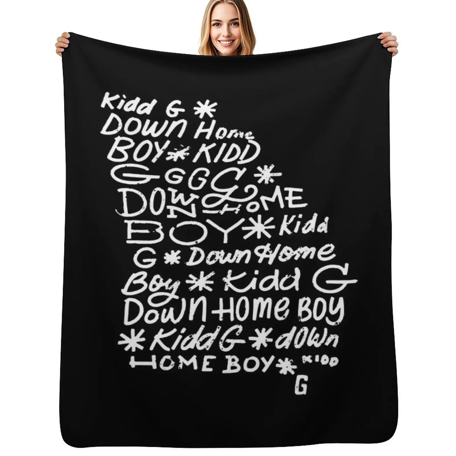 Kidd G Down Home Boy Kidd G Merch, Unisex Tshirt Blend Hoodie Throw Blanket Soft Breathable Blanket for Night Sleeping