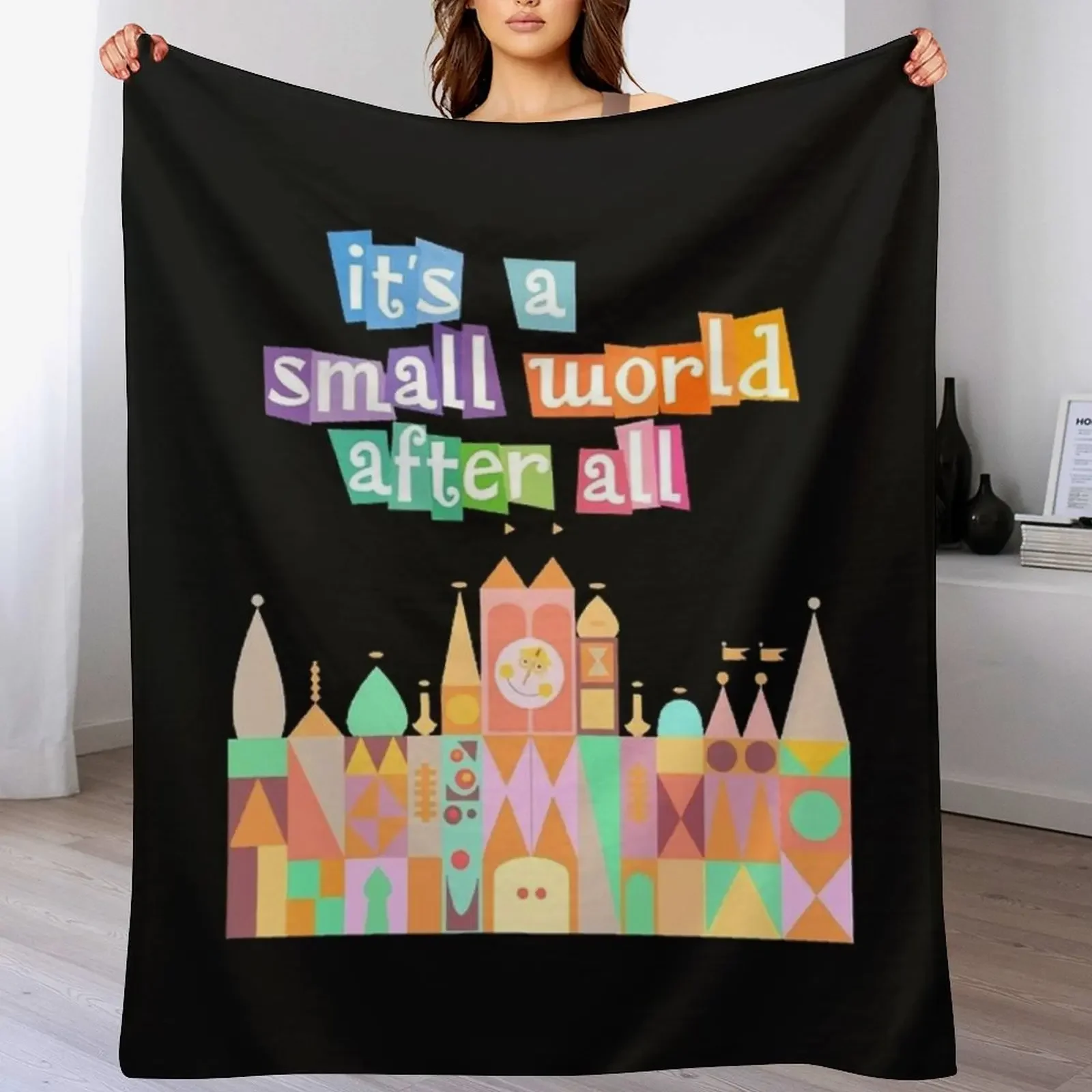 It's a small world after all tshirt - It's a small world after all hoodies Throw Blanket Minimalist design blanket