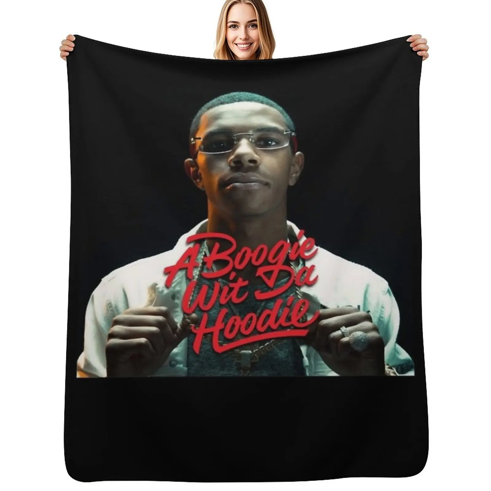 Gifts For Men A Boogie Wit Da Hoodie 2021 Botakkkk33477 Gift For Fans Throw Blanket Fluffy Cozy Throw Blanket for Home Decor