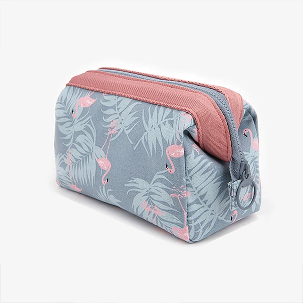 Waterproof Flamingo Travel Makeup Bag Large Capacity Cosmetic Storage Organizer toiletries set, portable makeup bag, beautician
