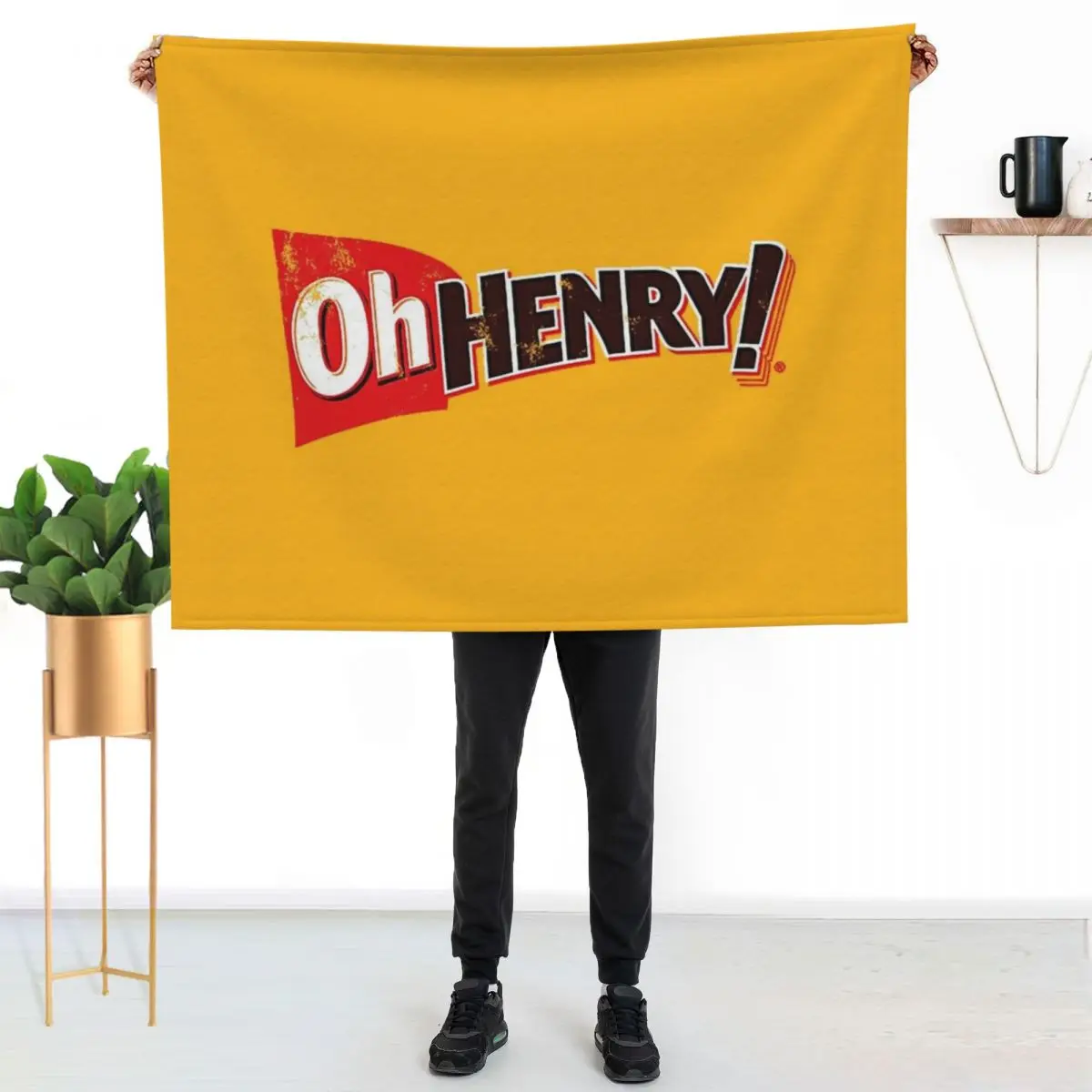 Oh Henry T-Shirt Throw Blanket Warm Comfortable Blanket for Office Napping