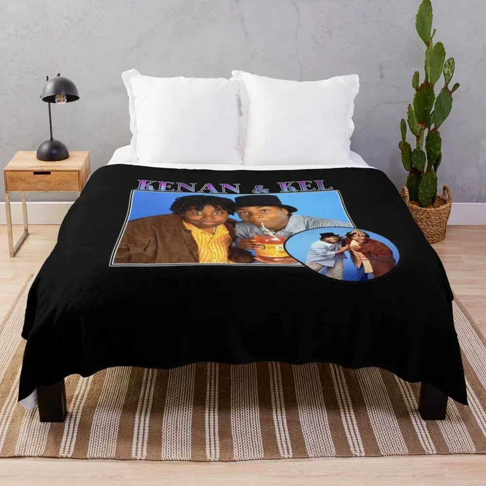 Kenan & Kel Vintage Collage T-Shirt Throw Blanket Warm Comfortable Blanket for Office Napping