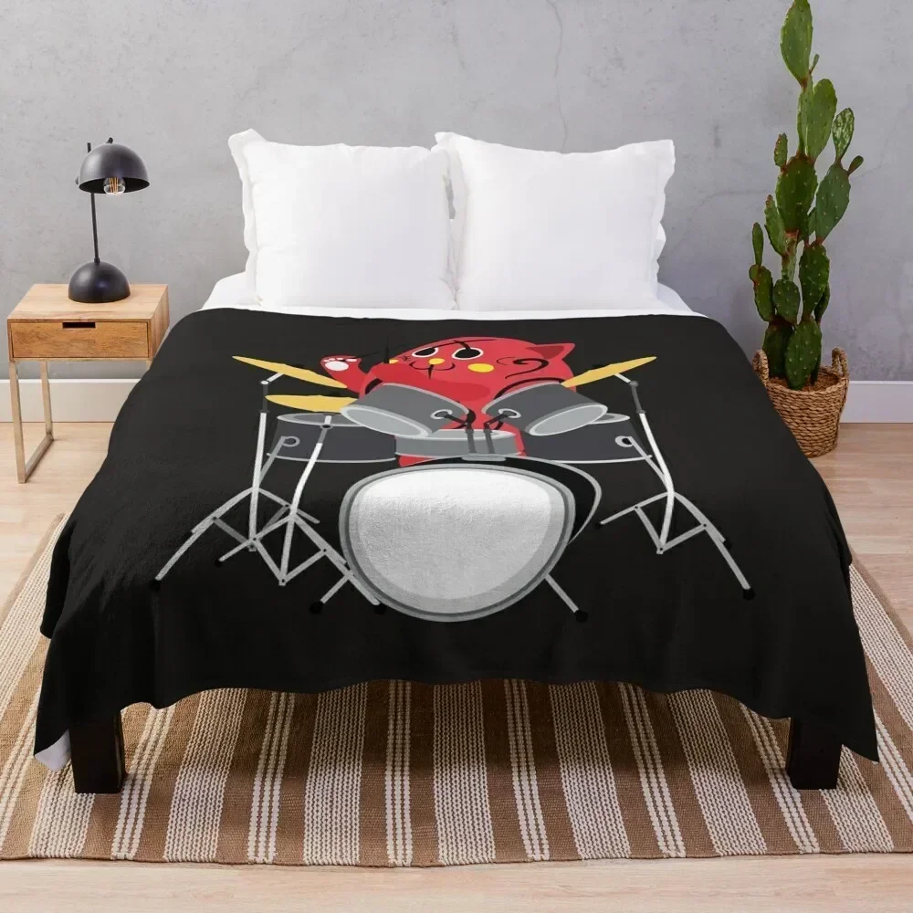 Nyango Star Mascot Drummer T Shirt-4500 Throw Blanket Warm Napping Blanket for Office Couch Bed
