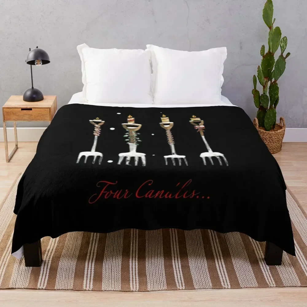 four candles fork handles Essential T-Shirt Throw Blanket Air Conditioner Soft Blanket for Office Home