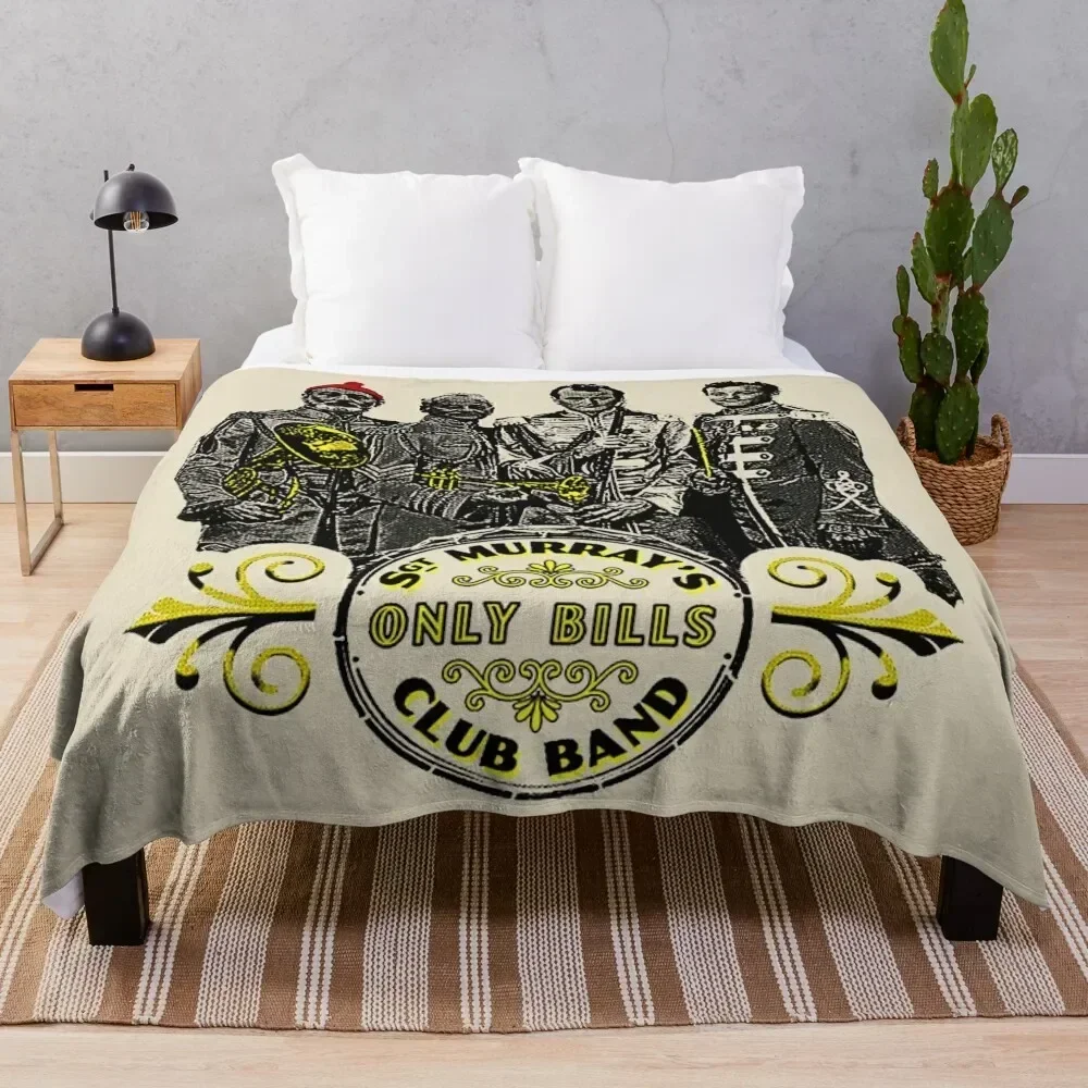 Sgt. Murray's Only Bills Club Band (Bill Murray) T-Shirt Throw Blanket Warm Comfortable Blanket for Office Napping