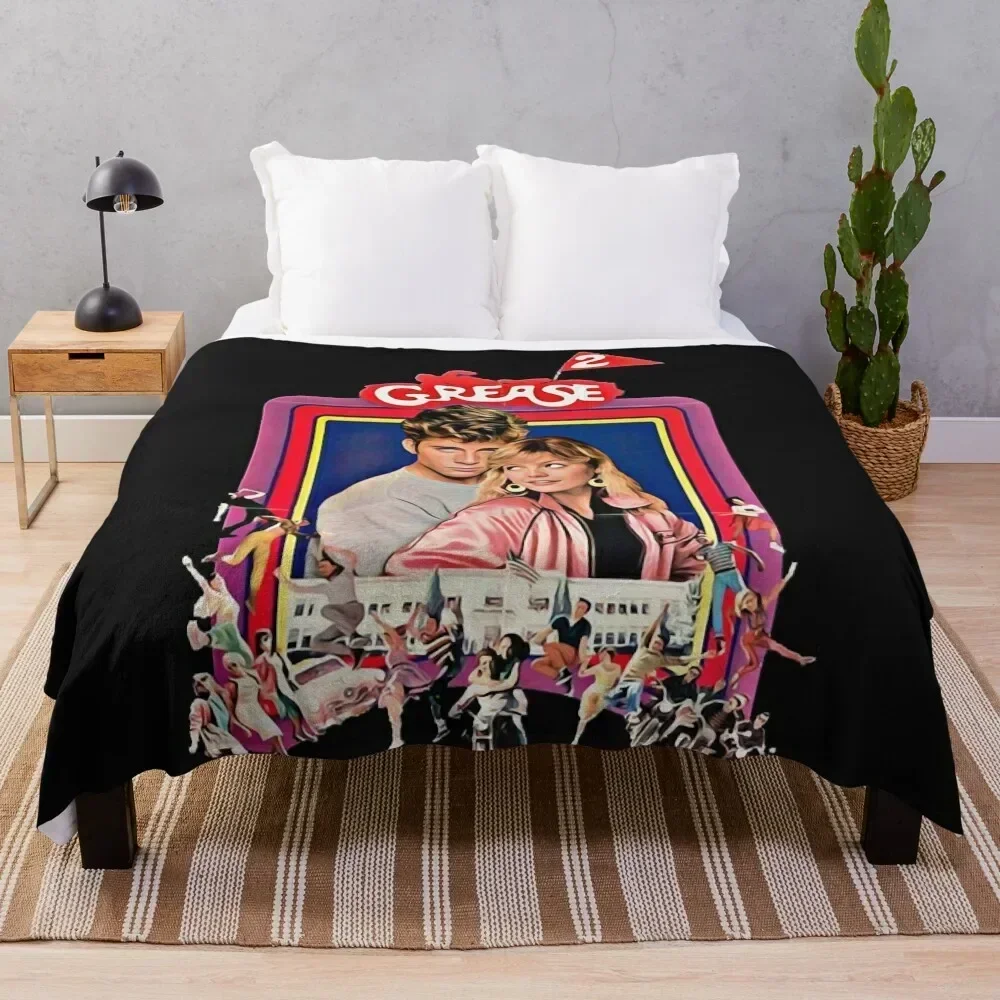 Grease 2 Classic 80 s Film Essential T-Shirt Throw Blanket Warm Napping Blanket for Office Couch Bed