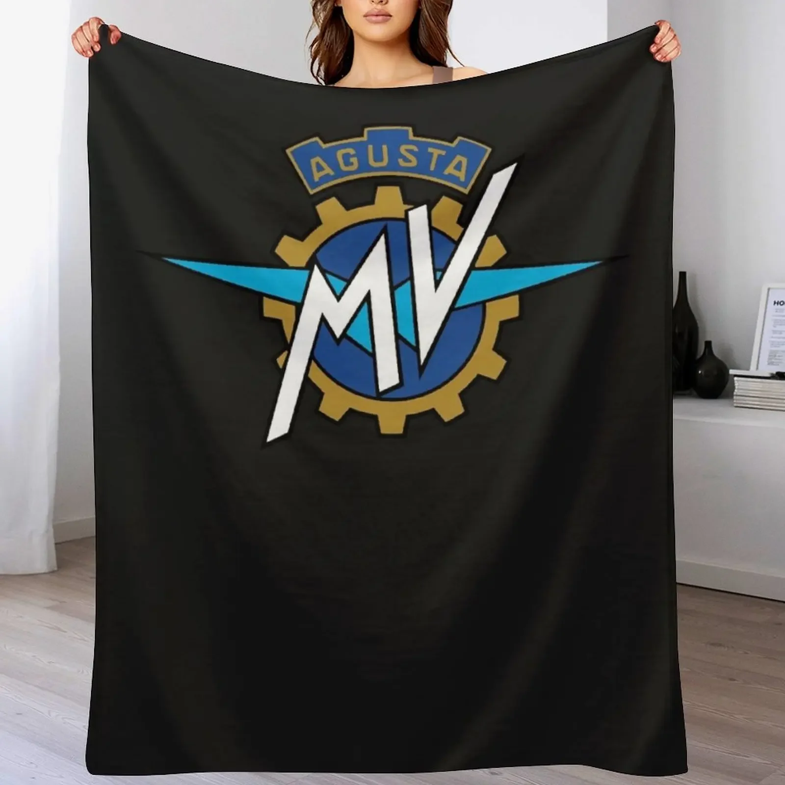 Mv agusta motorcycle logo classic t shirt Throw Blanket Warm Comfortable Blanket for Office Napping