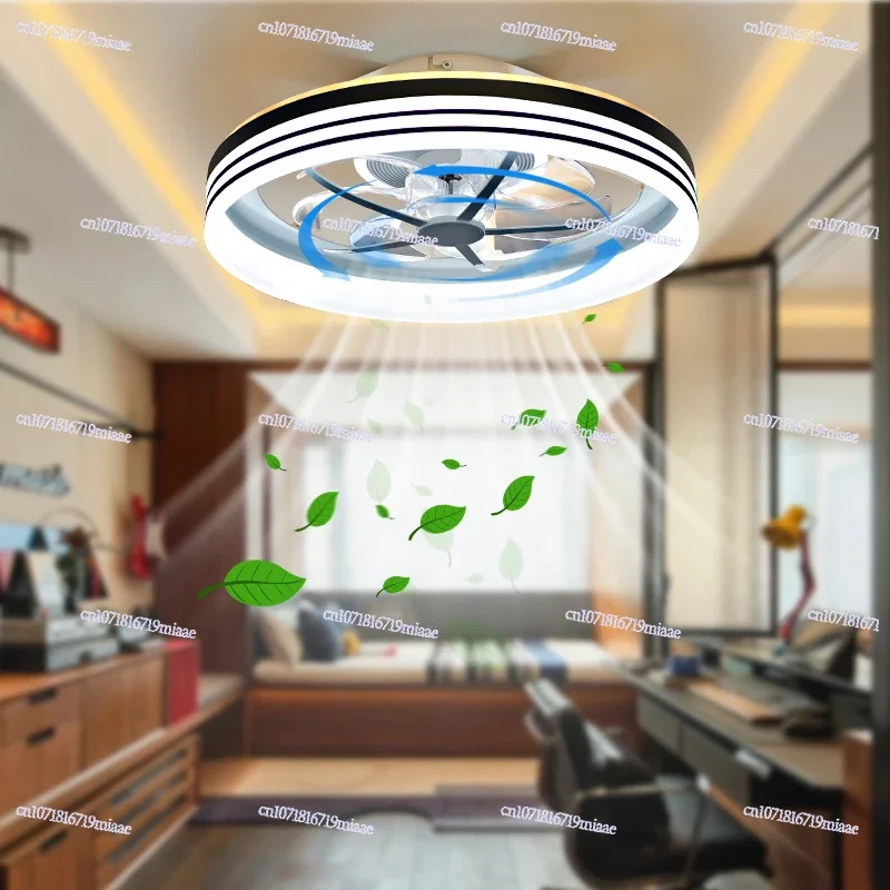 Smart Ceiling Fan with RGB Light Emitting Diode, Tuya App and Voice Control, Modern Home Decor Design with WiFi Support