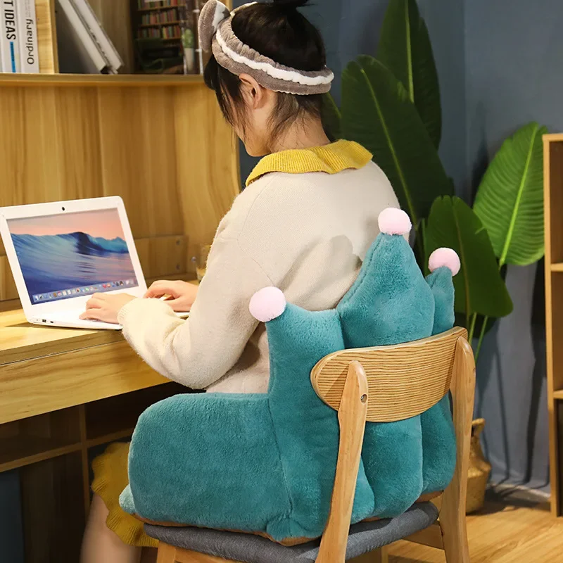 Winter Office Chair Cushion Crown Seat Cushion Comfy Car Seat Lumbar Home Decor Gaming Chair Cute Cozy Seat Pad