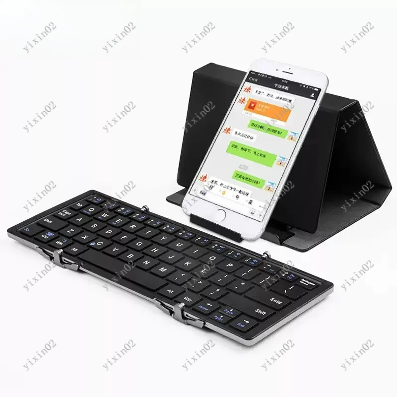 Mini Portable Wireless Folding Keyboard with Touchpad for Tablet Laptop Phone - Office Travel Accessory BT Compatible