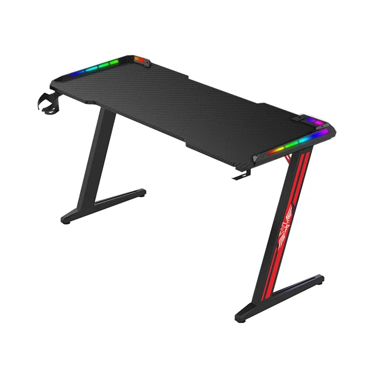 A RGB E-sports Gaming Table PC Gaming Desk With Led Light 55.1