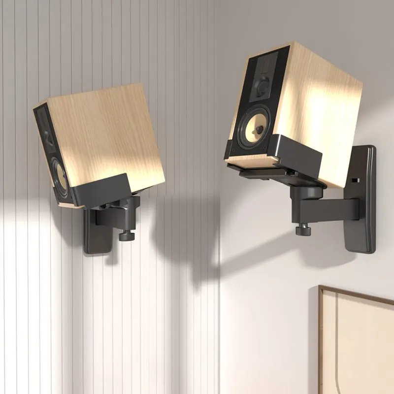 Universal Adjustable Speaker Bracket Heavy Duty Studio Monitor Holder Robust Metal Shelf Home Theater Surround Sound Accessories