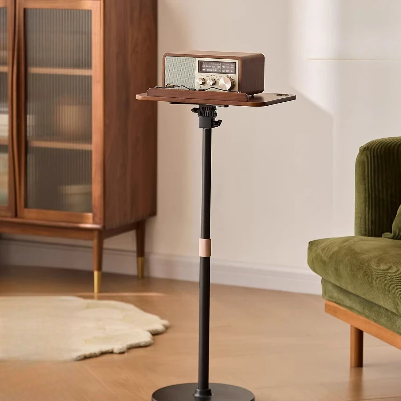 Home Height Adjustable Speaker Stand Solid Wood Audio Rack Verticalanti-slip Projector Stand Multifunctional Reading Holders