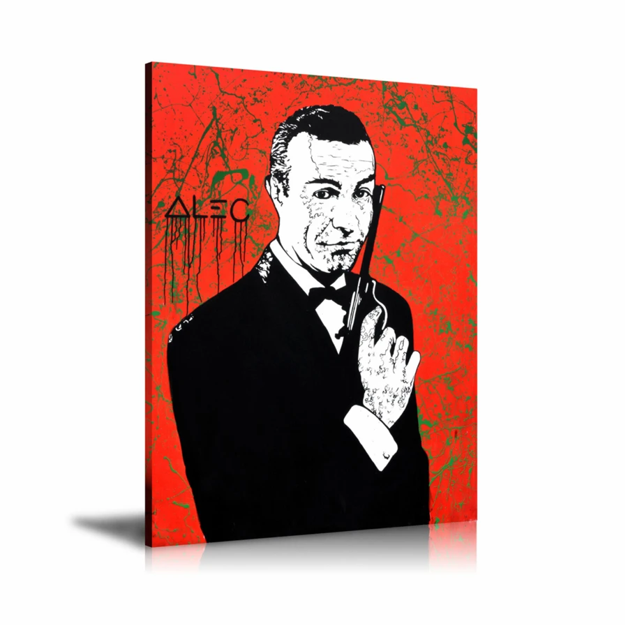 Alec Monopolys Red HD Wall Art Canvas Poster Print Canvas Painting Decorative Picture for Office Living Room Home Decor