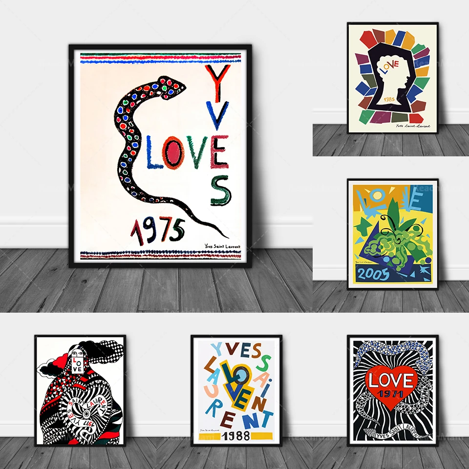 Trendy Love Fashion Gallery Art Poster Printing Decorative Wall Prints for Home Office Modern Artistic Design