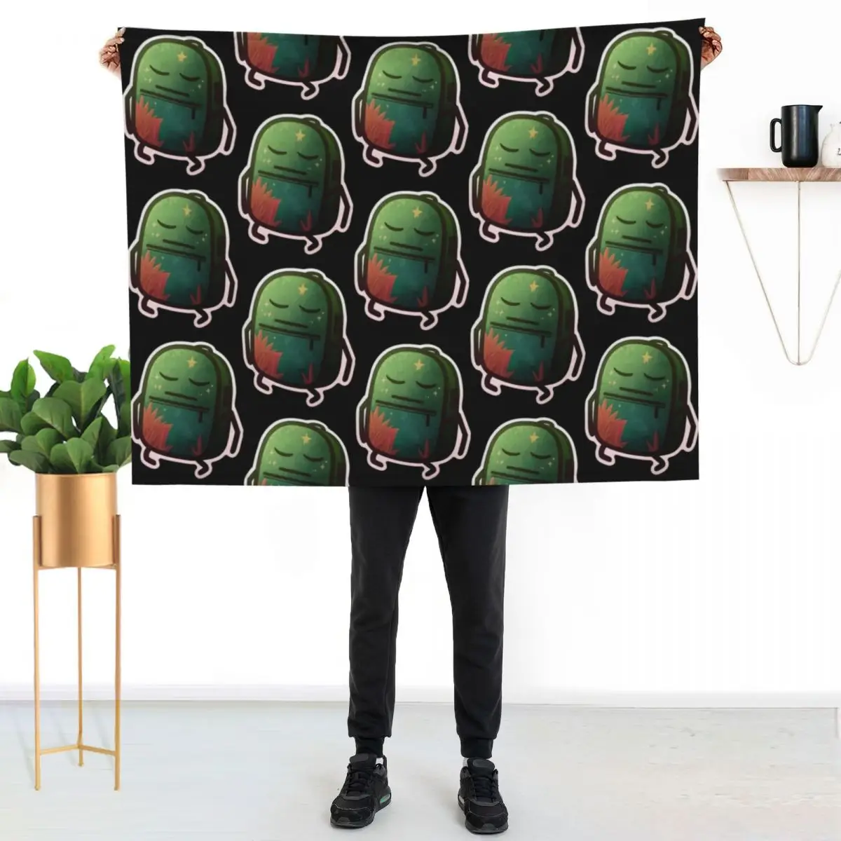 Liam Plecak InspiredHFJONE Airy Backpack Green Throw Blanket Thin Soft Blanket for Summer Night Sleeping