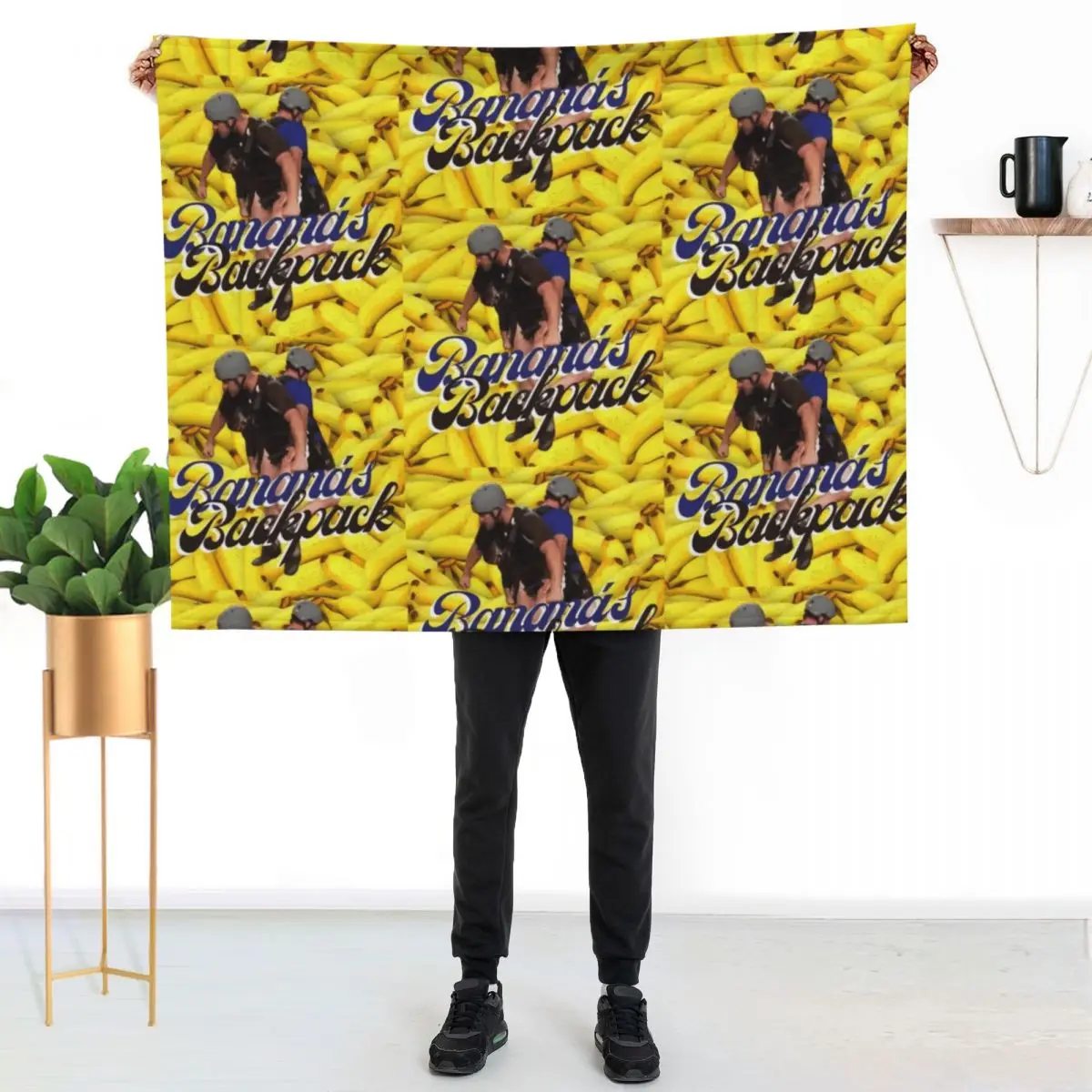 MTV Challenge Johnny Banana X CT Backpack Throw Blanket Anti Shedding Soft Fuzzy Blanket for Home