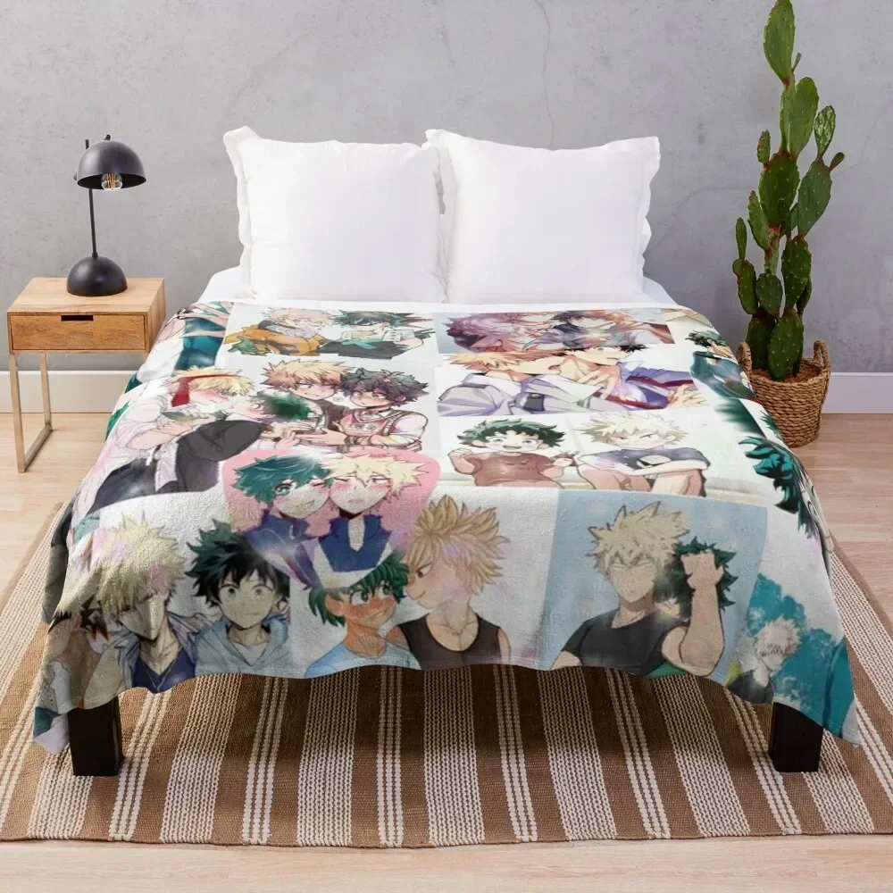 bakudeku pattern 1 backpack school bag Throw Blanket Reusable Durable Soft Blanket for All Seasons