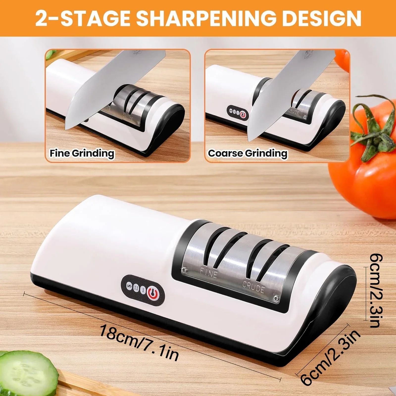 D2 Portable Kitchen Accessories Blade Sharpener Electric Knife Sharpener Quick Sharpening edc Tool Rechargeable Non Slip Pad