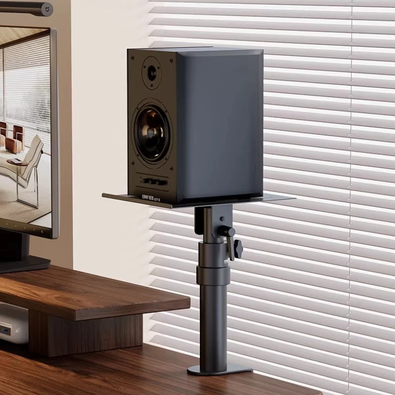 Height Adjustable Pro Speaker Holders Vertical Speaker Desk Bracket Studio Monitor Stand Office Desktop Gaming Accessories