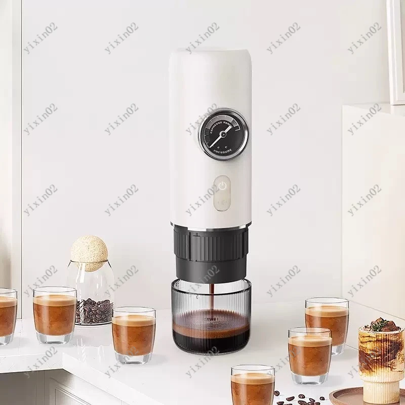 Portable Espresso Coffee Machine Set Mini Capsule Coffee Maker for Home Outdoor