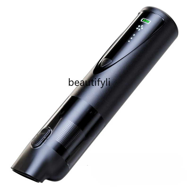 Car vacuum cleaner brushless digital display large suction wireless charging handheld small car home, car dust removal