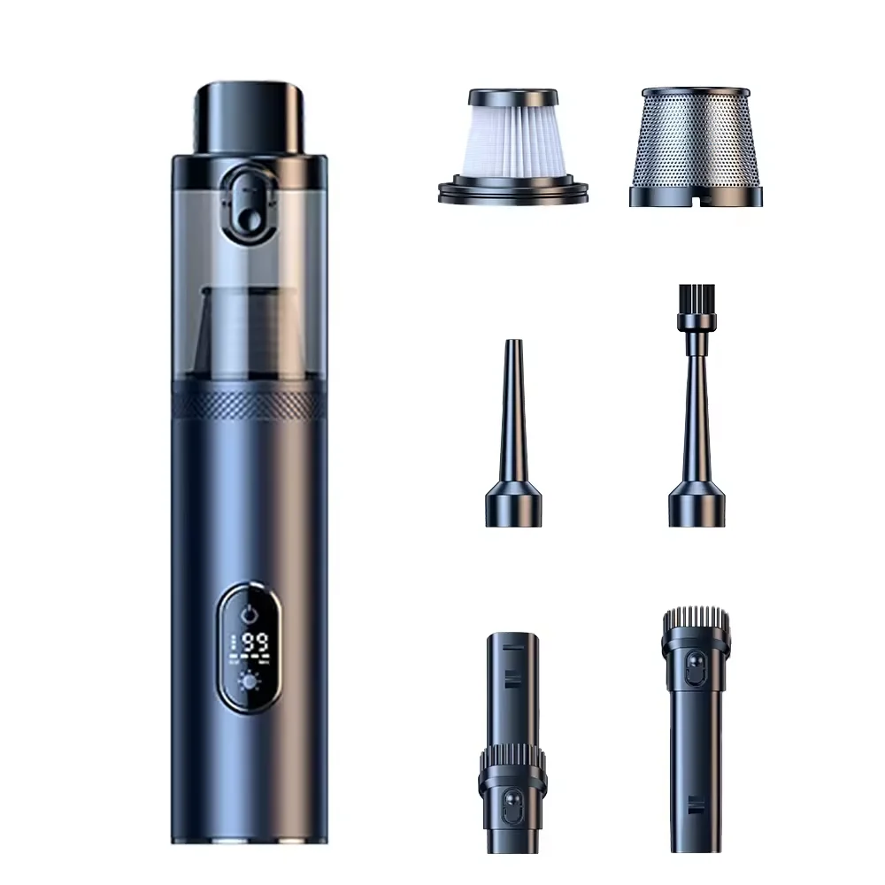 STLF WJW DZ Advanced New Handheld Electric Car Vacuum Cleaner USB Cordless Portable Digital Display Brushless Blow-Suction Integ