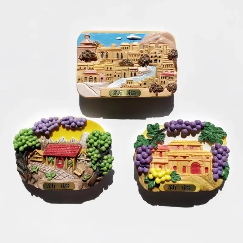 China Xinjiang Fridge Magnets Turpan Travelling Souvenirs Kashgar Refrigerator Stickers Wedding Gifts Home Decoration