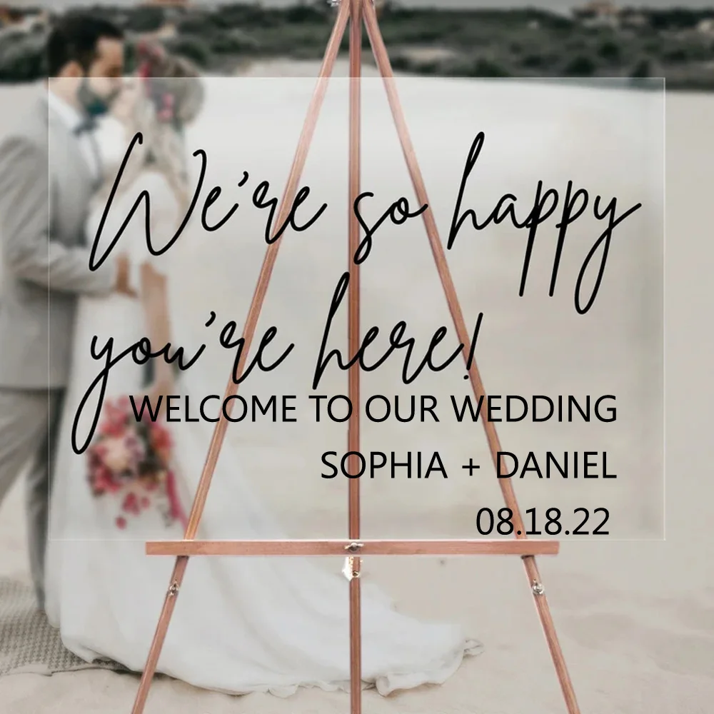 1 pc art marriage or wedding Personalized Text Sticker Waterproof Vinyl Wallpaper Home Decor marriage board Creative Stickers