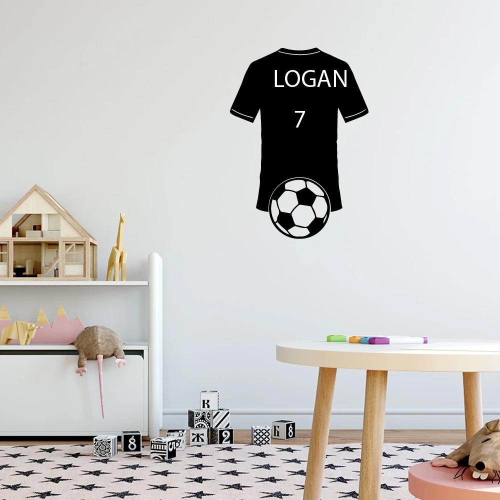 1 pc various soccer lover or soccer Personalized Text Sticker Waterproof Vinyl Wallpaper Home Decor Wall Decoration Murals
