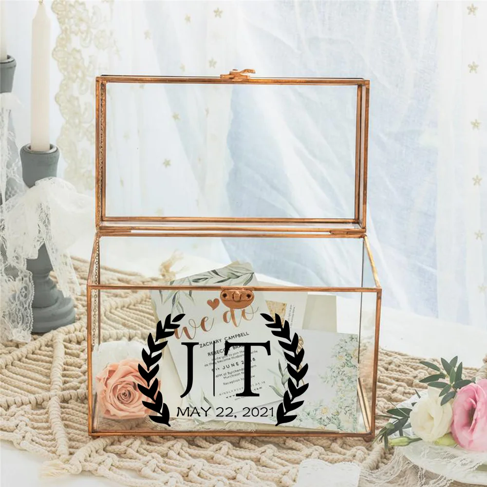 1 pc pretty 9 styles marriage customize name Sticker Waterproof Vinyl Wallpaper Home Decor Decal Creative Stickers