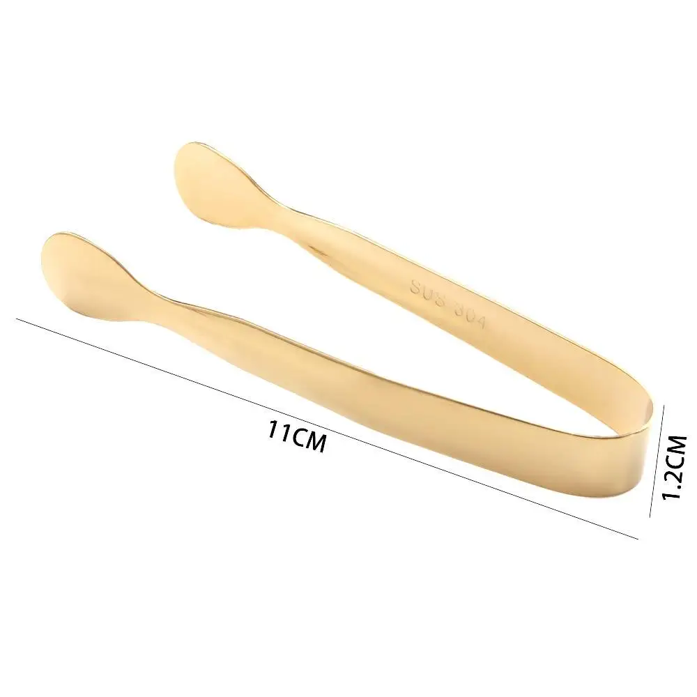 Stainless Steel Mini Tea Coffee Bread Dessert Kitchen Accessories Ice Tongs Food Serving Clip Cube Sugar Tongs