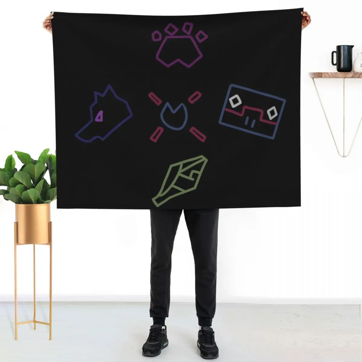 Kipo jacket patches Throw Blanket Luxurious Soft Fuzzy Blanket for Sofa Bed