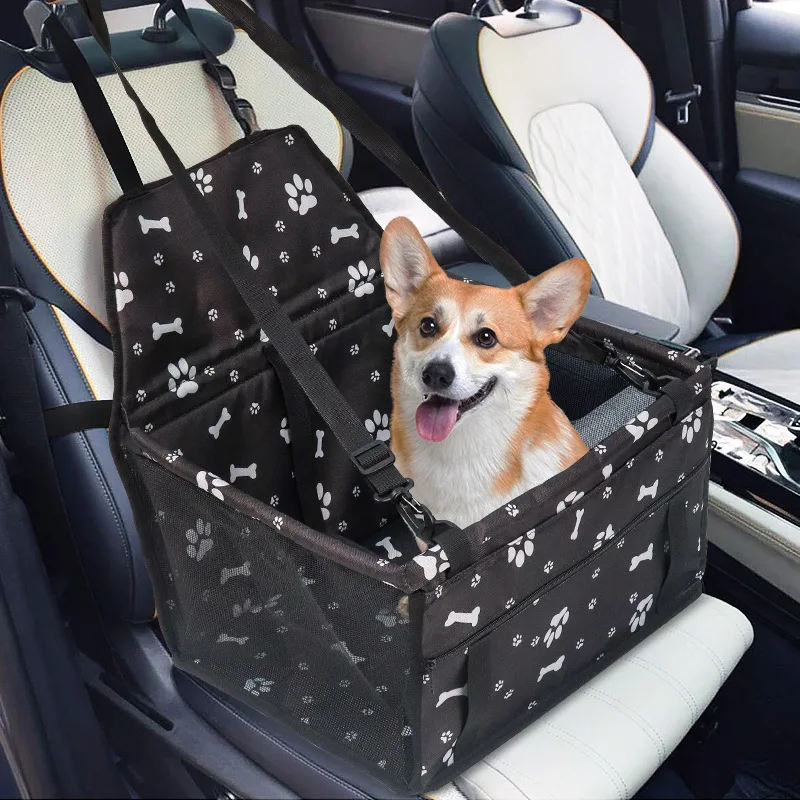 Portable Breathable Dog Car Seat with Storage Pocket Scratch Proof Durable Outdoor Safety Stable Travel Pet Bag Pets Accessories