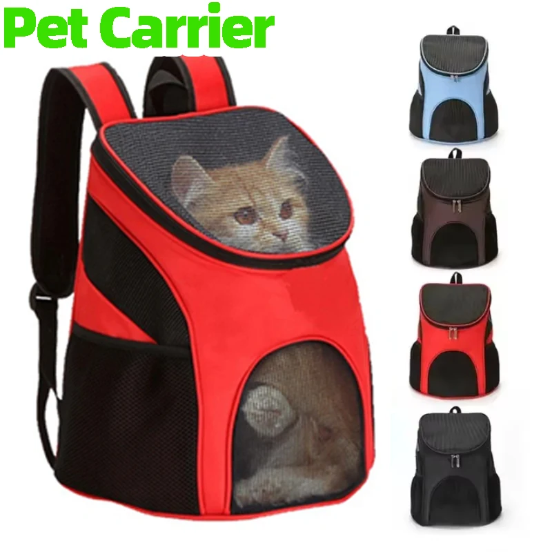 Cat Carrier Pet Travel Out Carrying Bag Backpack Transporter Kitty Cat Accessories Outdoor Portable Breathable Mesh Pet Carriers
