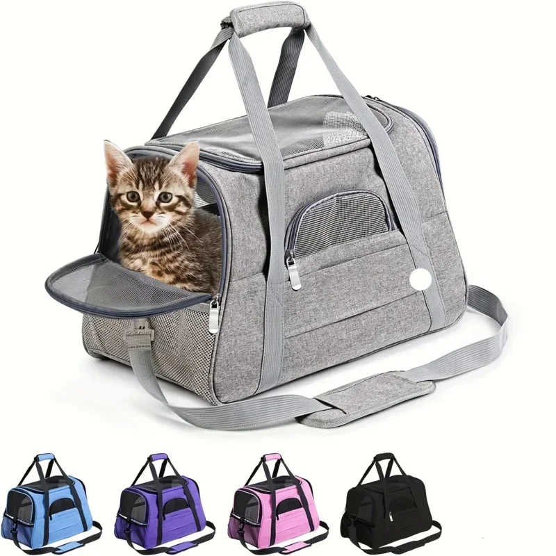 Portable Dog Cat Carrier Bag Breathable Mesh Pet Carrier Portable Travel Outdoor Car Use for Small Dogs Cats Puppy