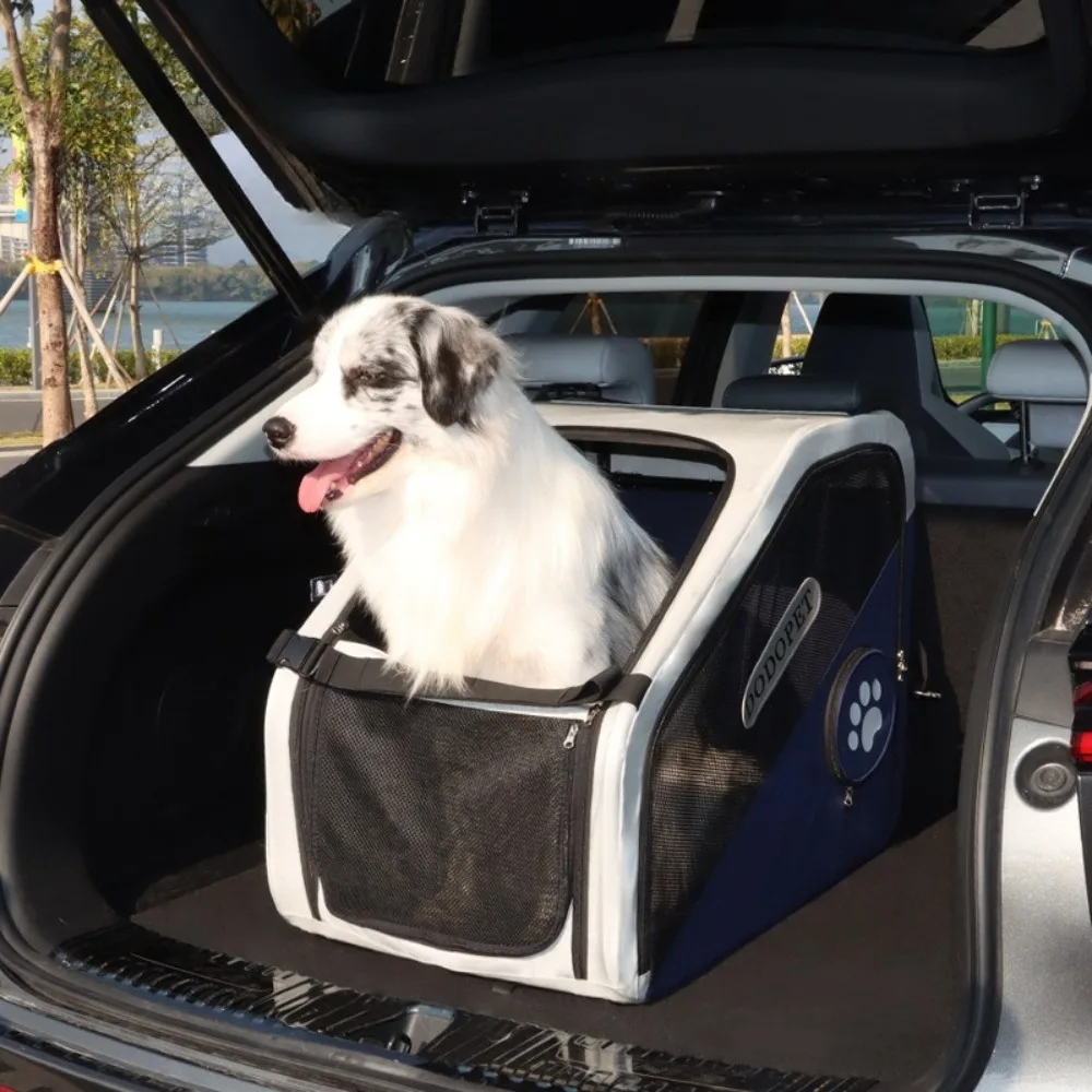 Dog Car Cage Portable Foldable Dog Carriers Breathable and Durable Travel Bags for Cats Dogs Pet Products Accessories