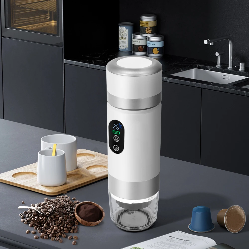 Click Portable Espresso Capsule Display Coffee Machine Small Travel Electric Rechargeable Individual Handheld Coffee Makers