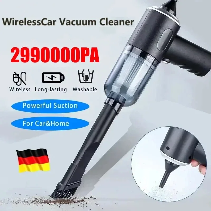 2900000 PA Car Vacuum Cleaner USB Charging Powerful 4 in1 Clean Machine Wireless Blowing Suction Portable Vacuum Cleaner 2026