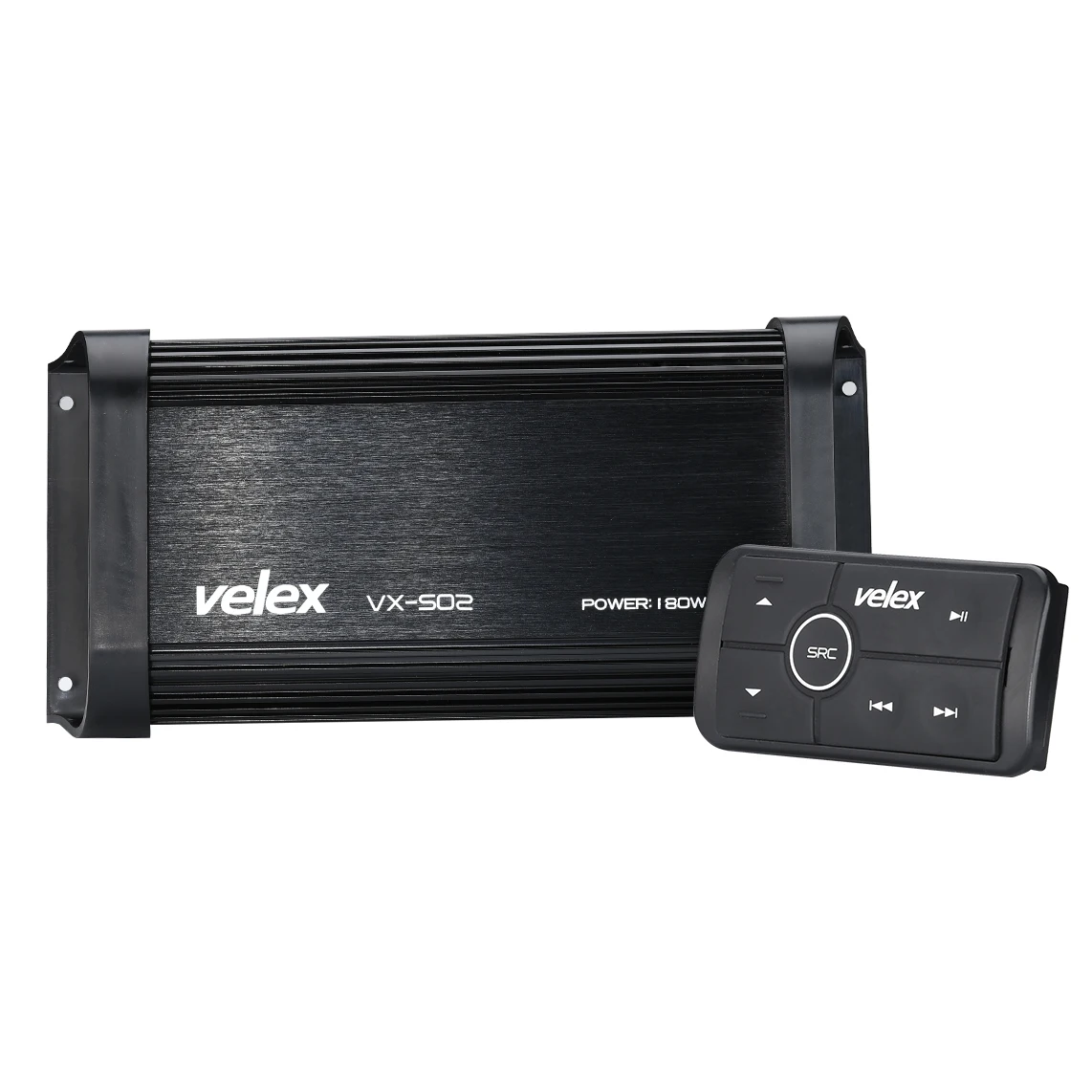 Waterproof Marine Bluetooth Amplifier with USB AUX Audio Streaming Music Smart Phone Charging for UTV ATV Motorcycle Boat