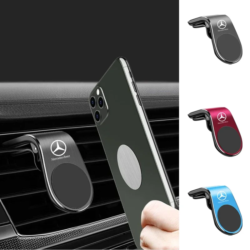 Car Magnetic Phone Holder Air Vent Clip Mount Rotation GPS Support For Mercedes Benz A C E S G Class GLC CLE CLA GLB GLS W177