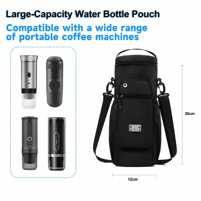 Portable Espresso Maker Carry Bag, Travel Coffee Maker Organizer Pouch with Capsule Storage Bag for RV Camping Car /Adjustable s