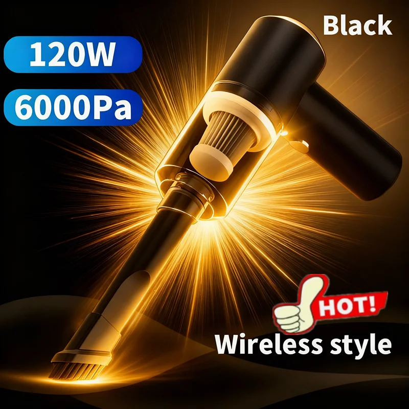 Combination Vacuum Cleaner USB Charging Car Household Vacuum Cleaner Small Car with Fully Automatic High Power Powerful Cleaning