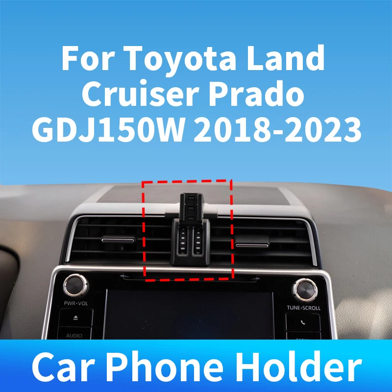 For Toyota Land Cruiser Prado GDJ150W 2018-2023 Car Phone Holder Special Wireless Charger For Car Auto Interior Accessories