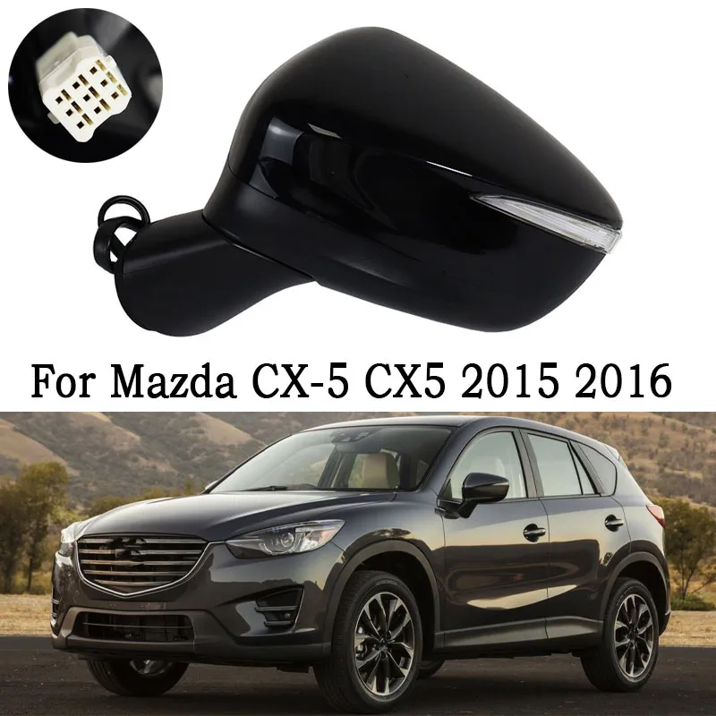 For Mazda CX-5 CX5 2015 2016 Car Rearview Mirror Assy With Electric Angle Adjust Folding Heating Blind Spot Monitoring