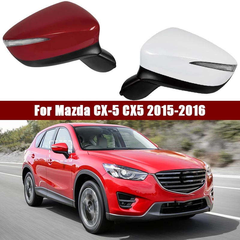 8/9 Pins For Mazda CX-5 CX5 2013-2016 Car Rearview Mirror Assy With Electric Lens Adjust Folding Heating Blind Spot Monitoring