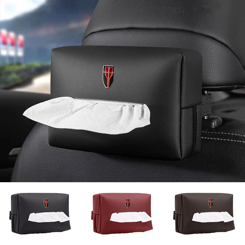 Car Seatback Tissue Box Console Napkin Organizer Case Accessories For Hongqi HS5 H5 H9 E-QH5 HS7 E-HS9 H7 E-HS3