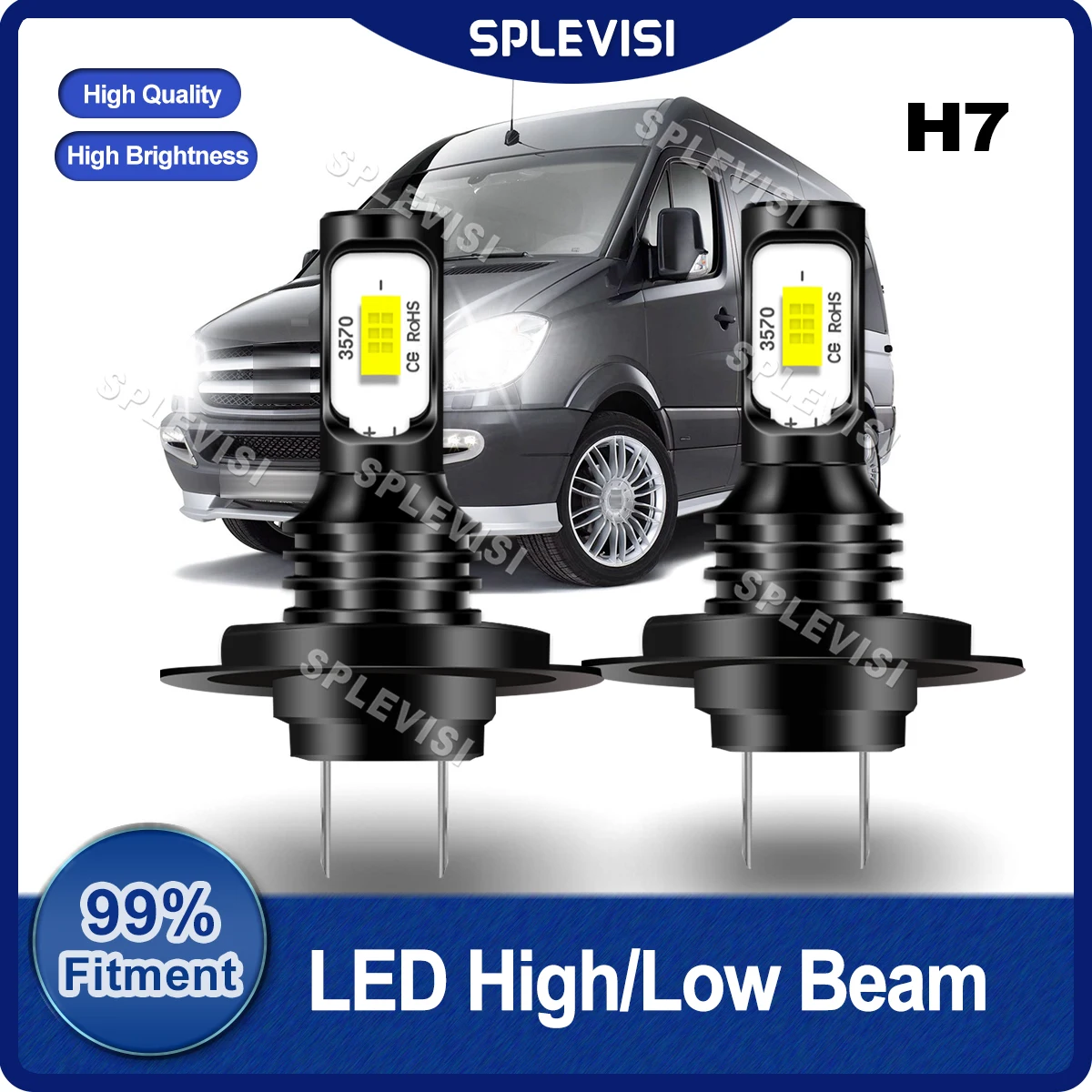 LED Car Headlight High/Low Beam Bulbs For Mercedes Sprinter 2006-2018 2007 2008 2009 2010 2011 2012 2013 2014 2015 2016 2017