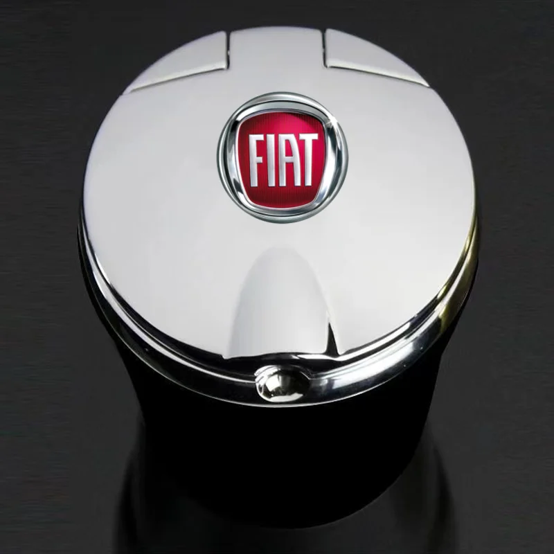 Portable car ashtray with LED light detachable car ashtray for Fiat punto abarth 500 stilo ducato palio bravo doblo